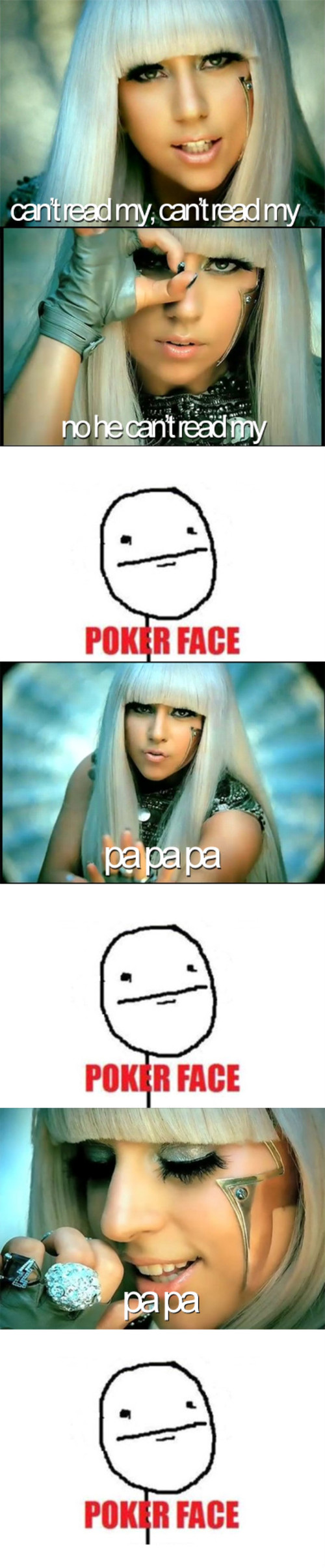 Lady GaGa has a poker face –  